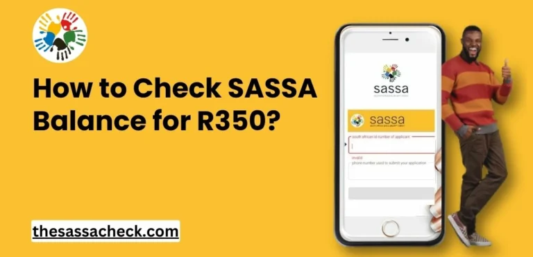 Check SASSA Balance for R350