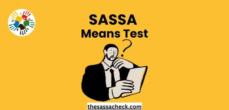 SASSA Means Test, Compulsory Evaluation Test